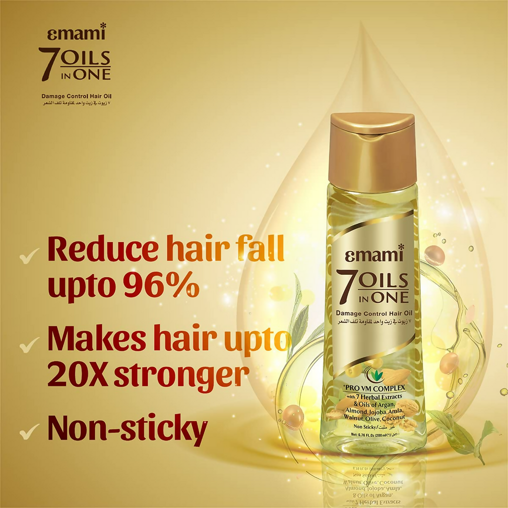 Emami 7 Oils in One Damage Control Hair Oil - Distacart