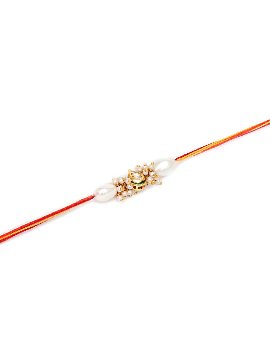 Designer kundan Rakhi - Ruby Raang - Distacart