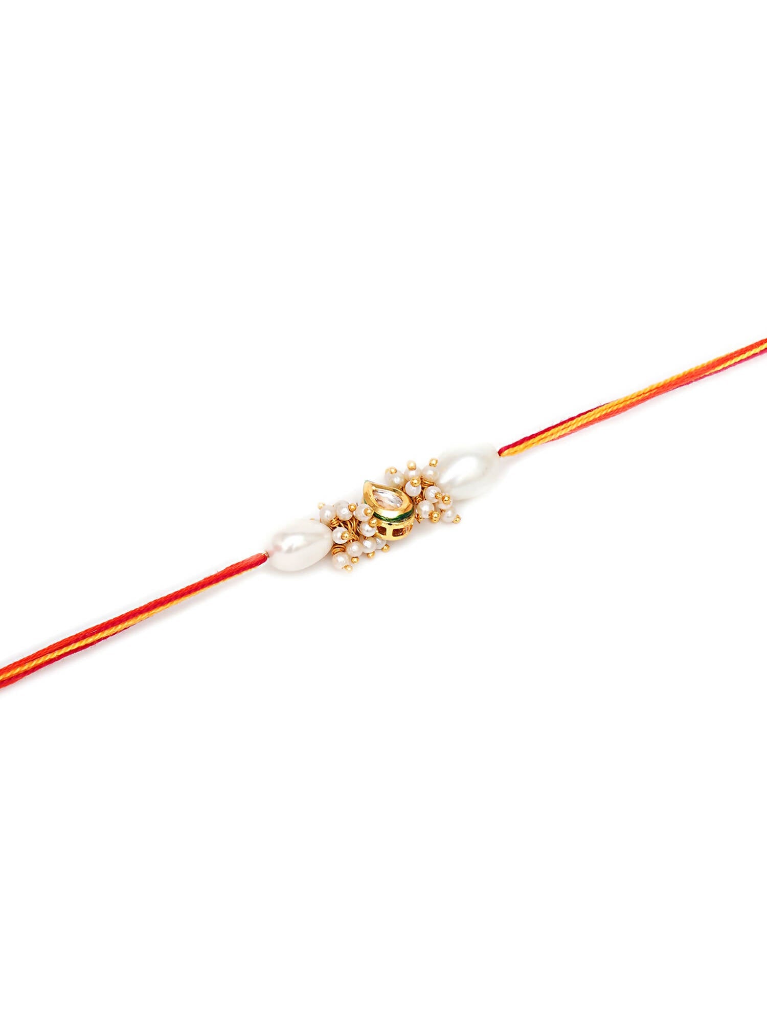 Designer kundan Rakhi - Ruby Raang - Distacart