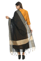 Mominos Fashion Moeza Women's Handloom Cotton Black Dupatta - Distacart