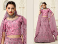 Pink Net Fancy Zari Embroidered work Lehenga Choli with Dupatta - Heer