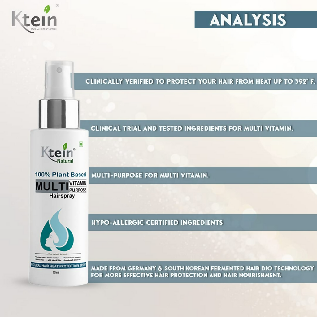 Ktein Natural 100% Plant Based Multi Vitamin Purpose with Deep Nourishment Hairspray For Hair - Distacart