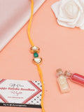 Designer kundan Rakhi - Ruby Raang - Distacart