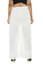 Mominos Fashion Moeza Cotton White Color Chikan Work Palazzo