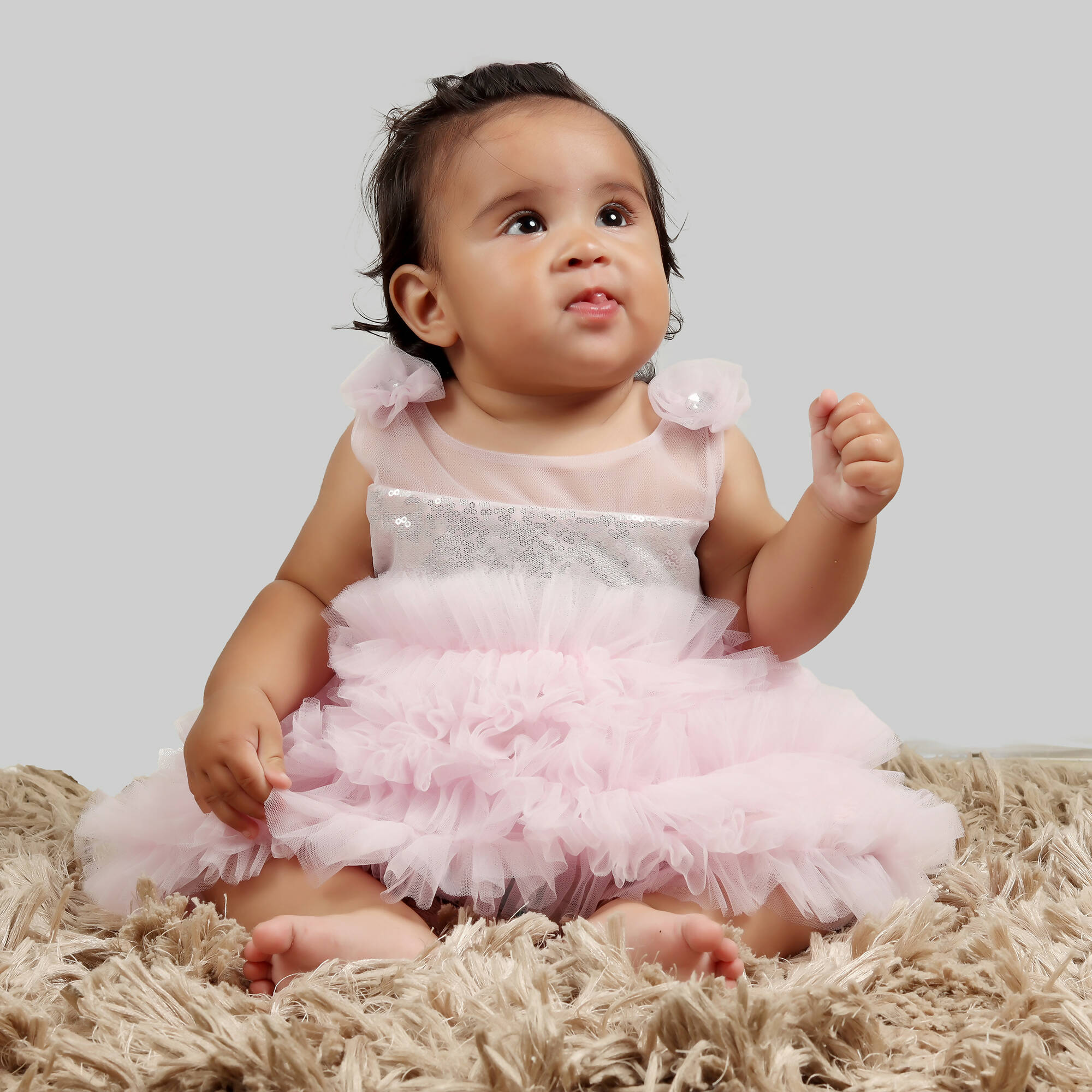 Pink Cow Fashions Pink & Sequin Gown