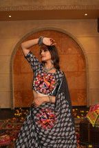 AI Fashion Black Crepe Designer Navratri Wear Lehenga Choli Collection
