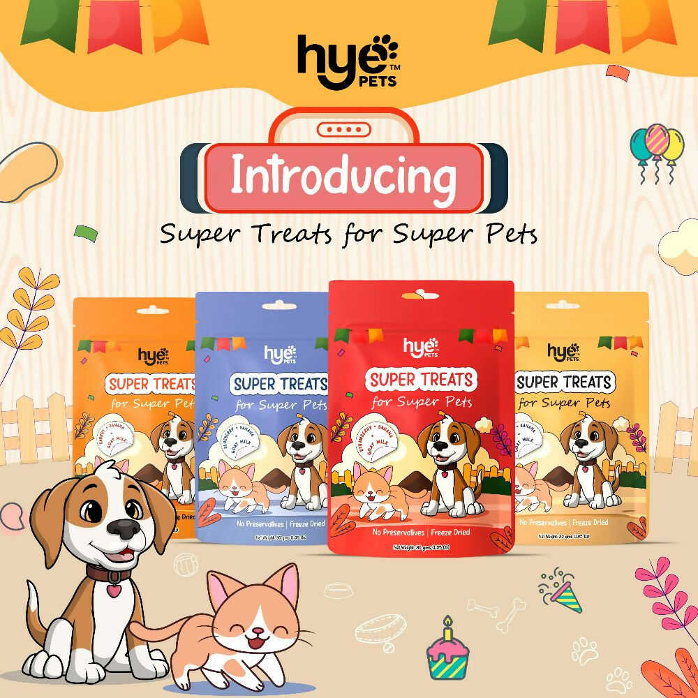 Hye Pets Super Treats For Super Pets – Freeze Dried Treats Made With Goat Milk, Strawberry & Banana - Distacart