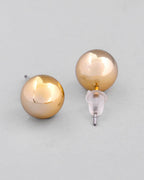 VOJ Gold-Polished Western Hasli with Studs Earrings Set