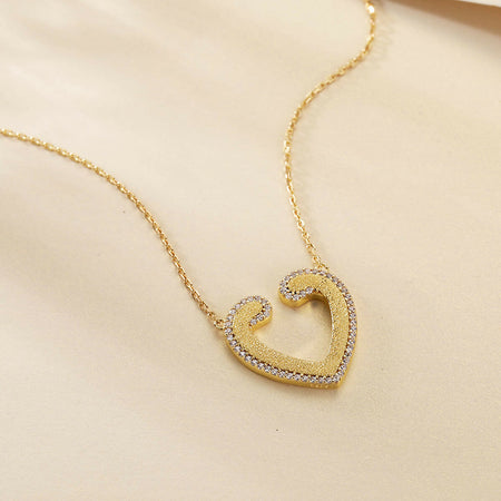 Cauer CAUER 925 Sterling Silver Moissanite Round Pendant Chain