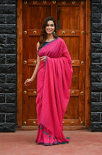 Very Much Indian Saadgi Pure Cotton Handloom Sarees With Intricate Borders - Distacart