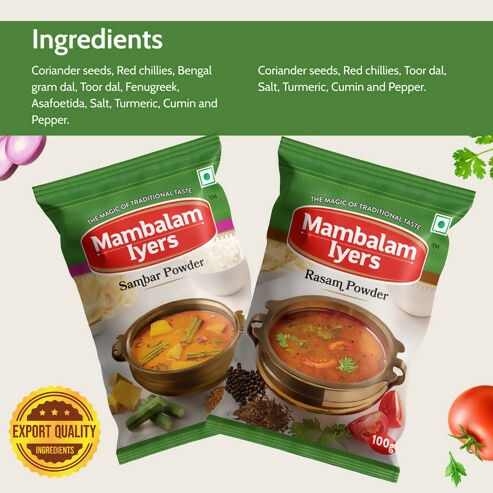 Mambalam Iyers Sambar & Rasam Powder - Distacart