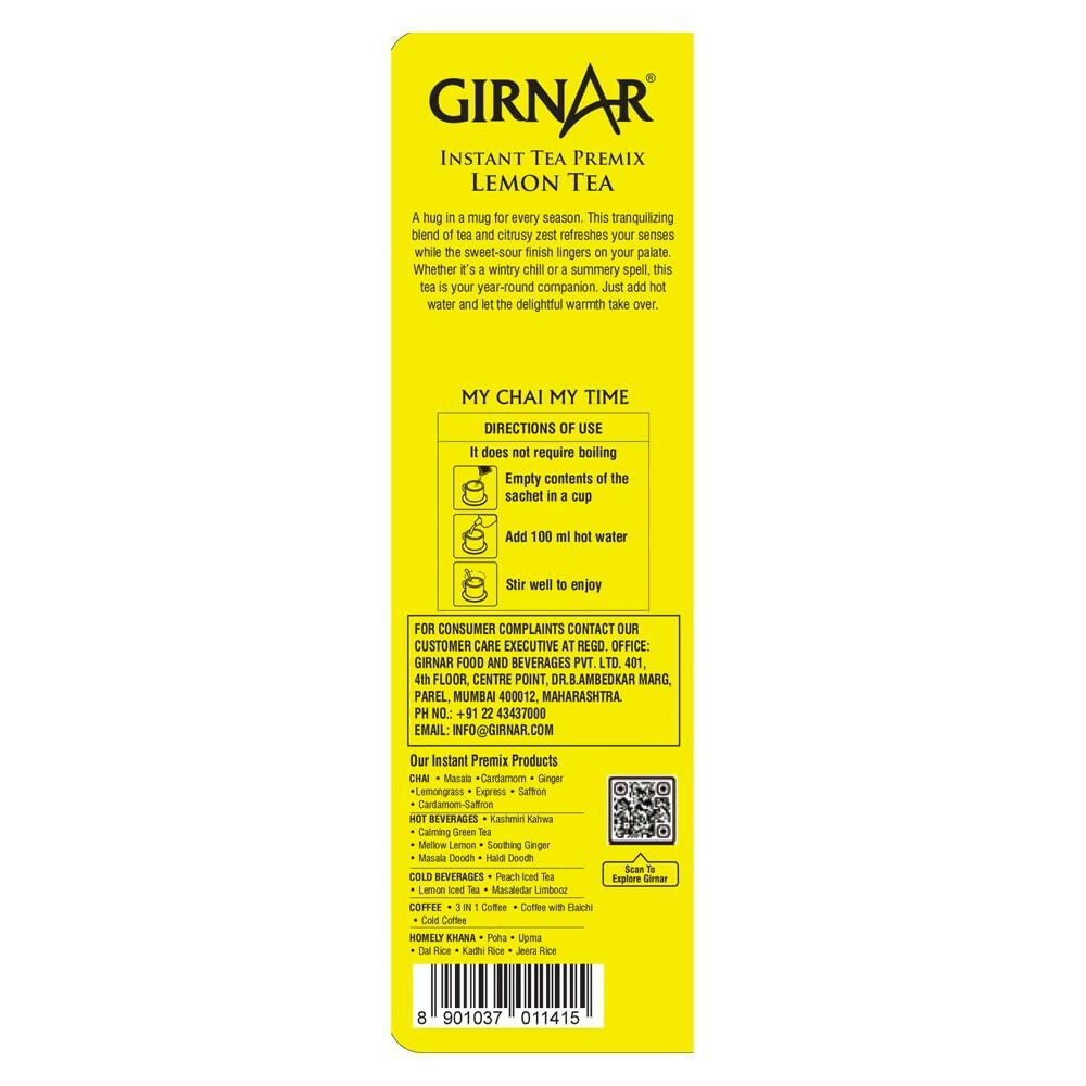 Girnar Instant Premix Lemon Black Tea Granules