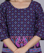 Vamika Multicolor Cotton Printed Party/Casual Wear Kurti (GAM19K)