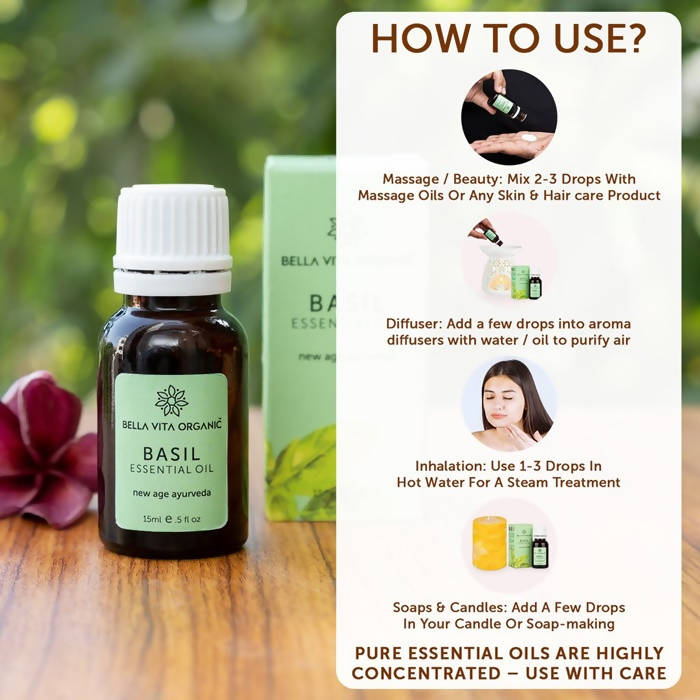 Bella Vita Organic Basil Essential Oil