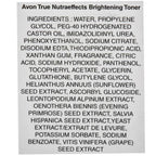 Avon True Nutraeffects Brightening Toner