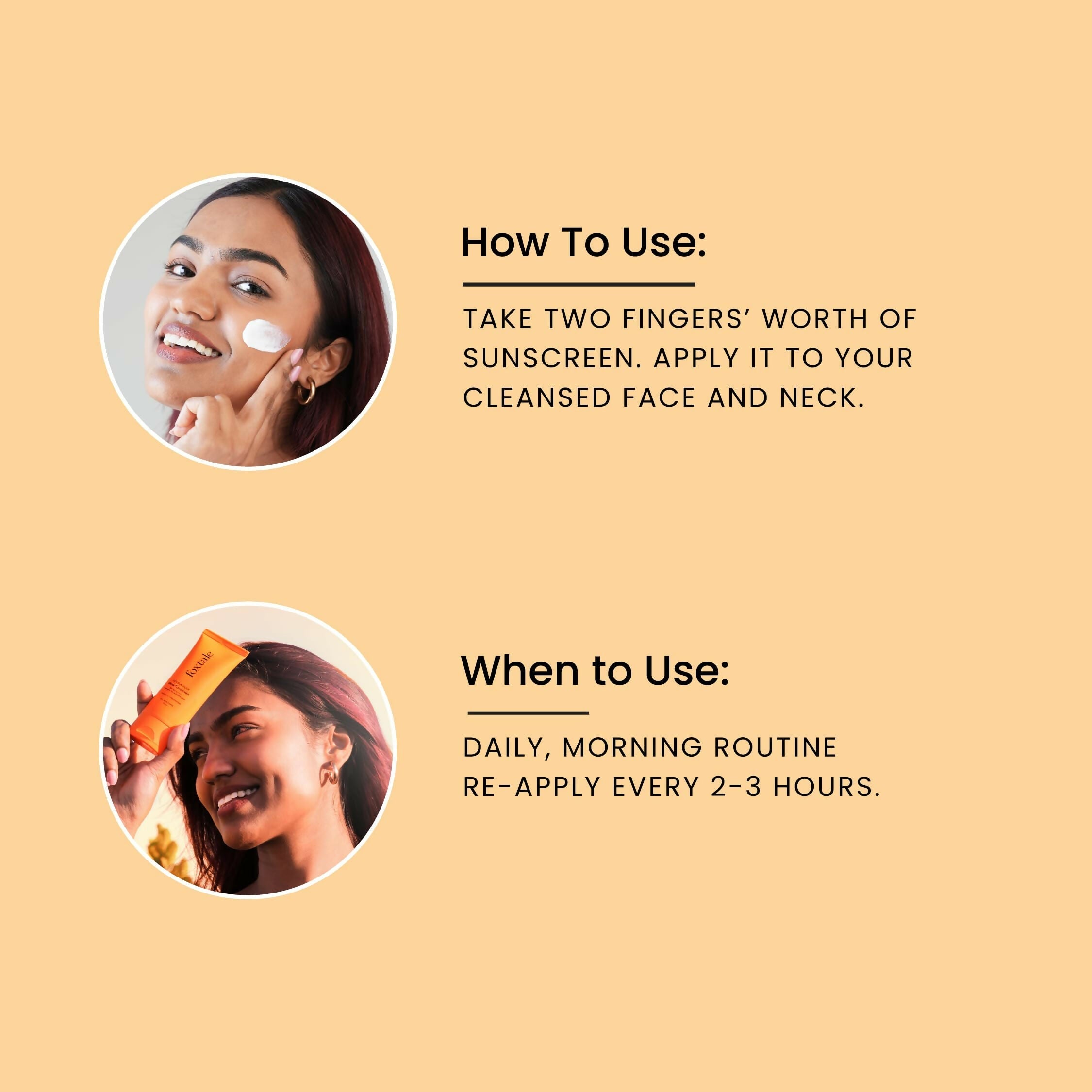 Foxtale Glow Sunscreen SPF 50 PA++++ Lightweight With Vitamin C And Niacinamide For a Dewy Glow, UVA And UVB Filters Prevents Tan - Distacart