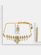 Ruby Raang Rajkumari Necklace With Earrings And Maang Tikka - Distacart
