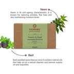 Samisha Organic Neem & Basil Skin Clearing Bathing Bar