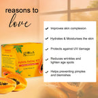 Globus Naturals Papaya Facial Kit For Blemish Free Skin & Anti-Pigmentation, 6 Steps - Distacart
