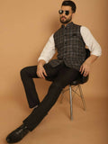 Even Apparels Pure Wool Nehru Jacket - Grey