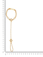 Ruby Raang Gold Kundan Haath Phool - Distacart