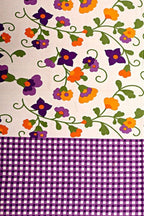 Vamika Printed Cotton Purple Bedsheet With Pillow Covers (LEOC_CHKM_PR)