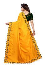 Vamika Mustard Dola Silk Embroidery Saree (SARIKA MUSTARD) - Distacart