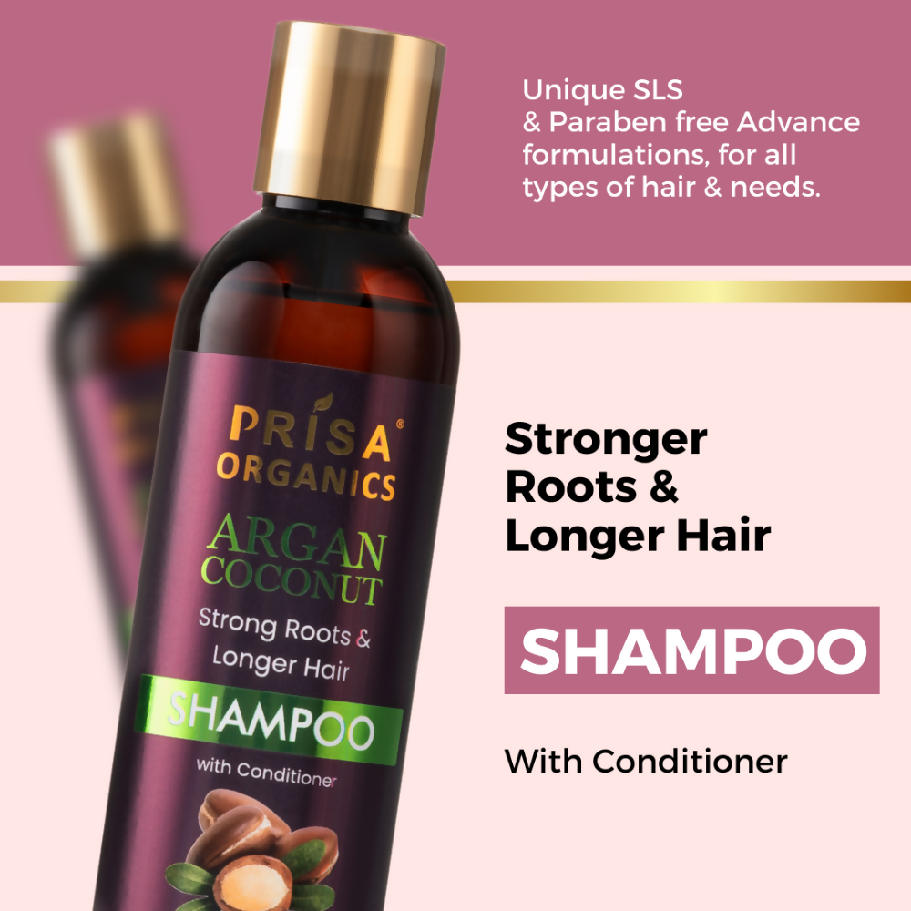 Prisa Organics Argan & Coconut Shampoo - Distacart
