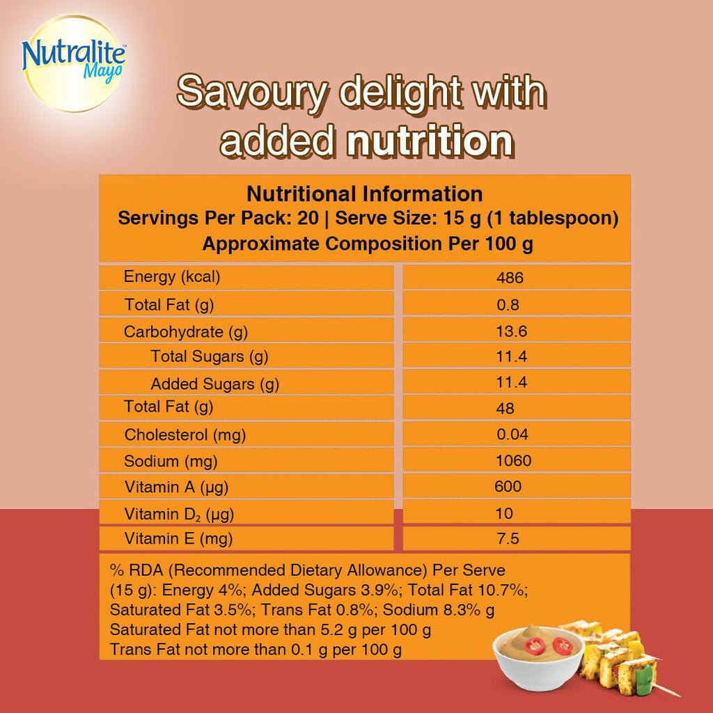 Nutralite Tandoori Mayo|Eggless Mayonnaise - Distacart