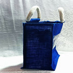 Jute Blue Transpaent Bags Simple, Casual & Very Handy