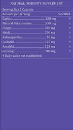Purayati Natural Immunity Supplement Capsules