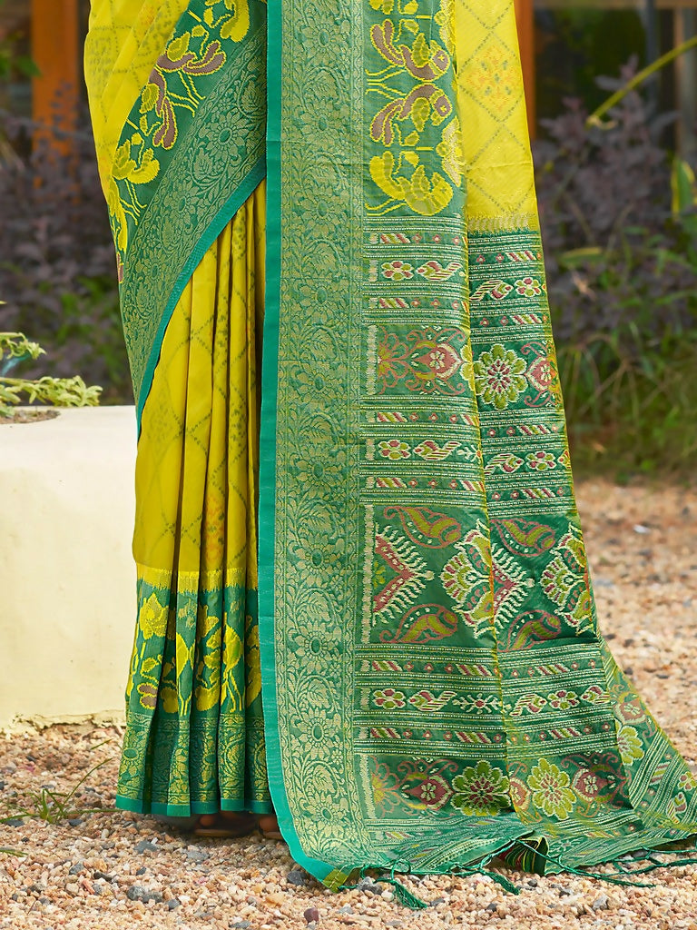 Shree Shyam Fashion Mustard Soft Silk Saree - Distacart