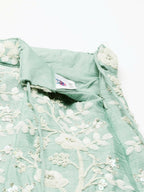 House of Panchhi Sea Green Chinon Sequins and Zarkan embroidery Lehenga choli & Dupatta