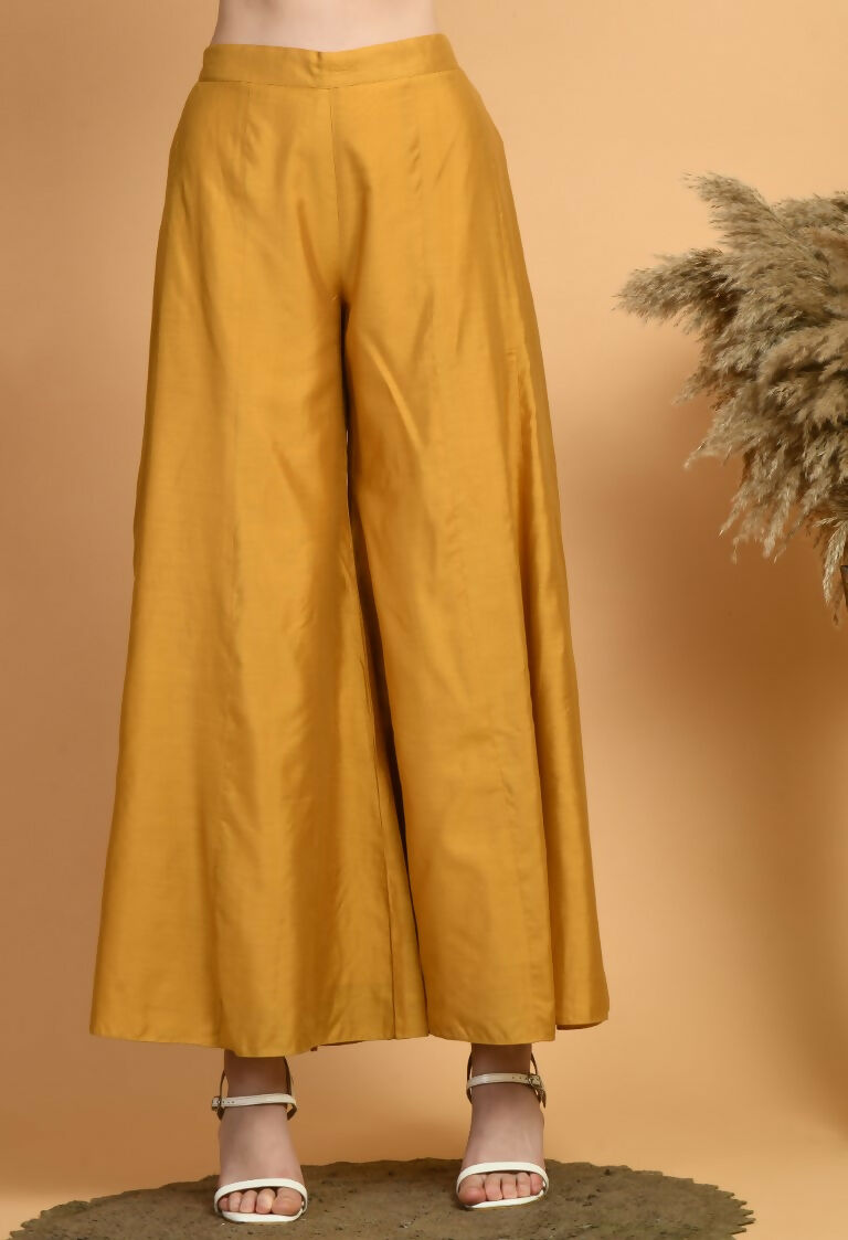 Joban Fashion Mustard Chanderi Kurta Set