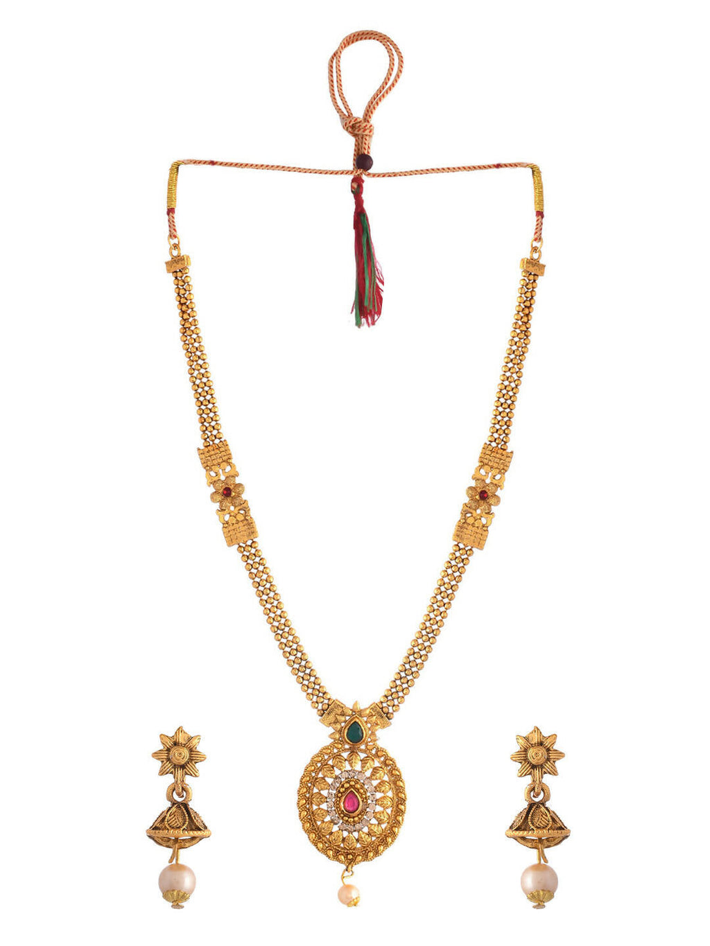 VOJ Women Gold Color stainless steel Jewellery Set - Distacart