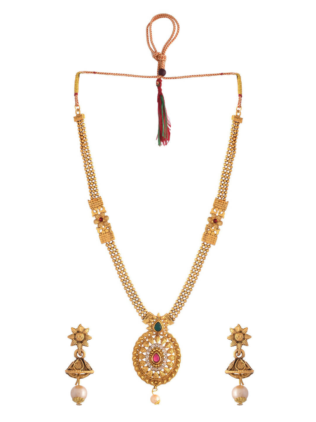 VOJ Women Gold Color stainless steel Jewellery Set - Distacart