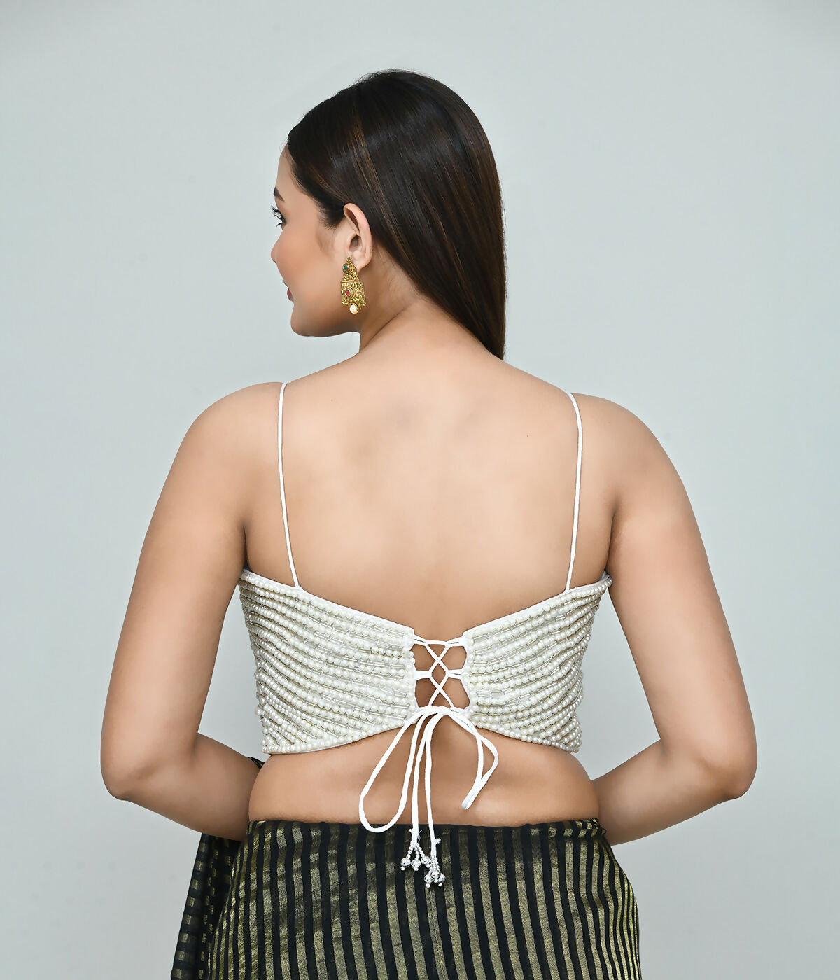 Joban Fashion Women's White Embroidered Stitched Blouse - Distacart