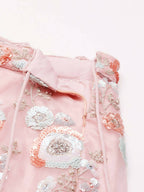 House of Panchhi Pink Net Sequins and Zarkan embroidery Lehenga choli & Dupatta