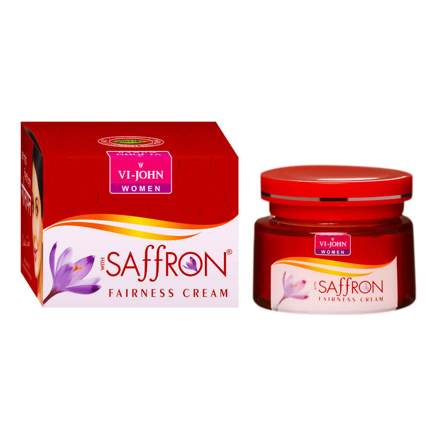 VI-JOHN Women Saffron Advance Skin Fairness Cream with Vitamin E & Mulberry Extracts - Distacart