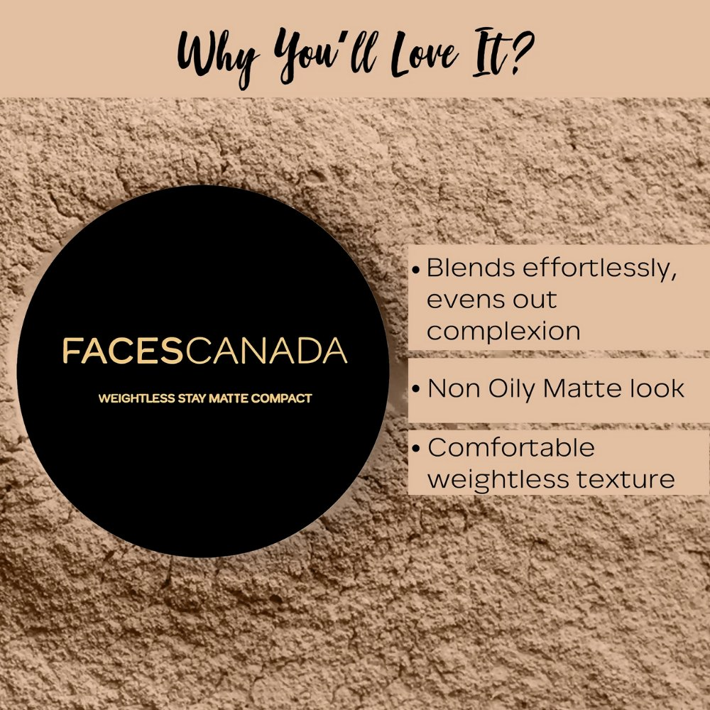 Faces Canada Compact Powder - Face Powder with SPF 20 - Sand 04 - Distacart