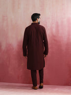 trueBrowns Men's Cola Mandarin Collar Kurta