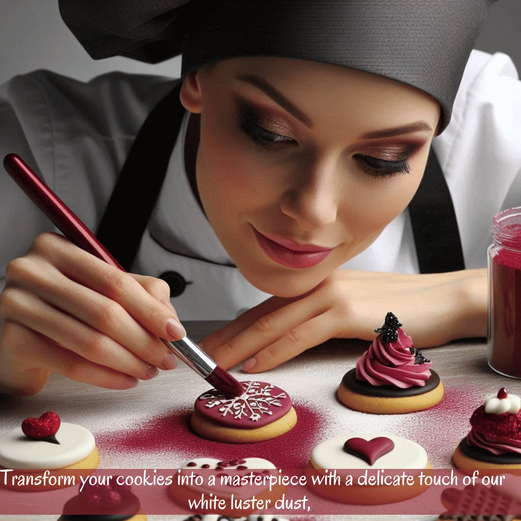 confect sangria red luster dust br b 5 gms b
