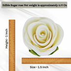 sugar flowers for cake cupcake decoration white 120 gms