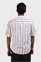 Xkind White Stripes Regular Fit Shirt