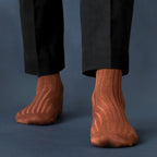 Socksoho Luxury Men Socks Resilient Brown Edition