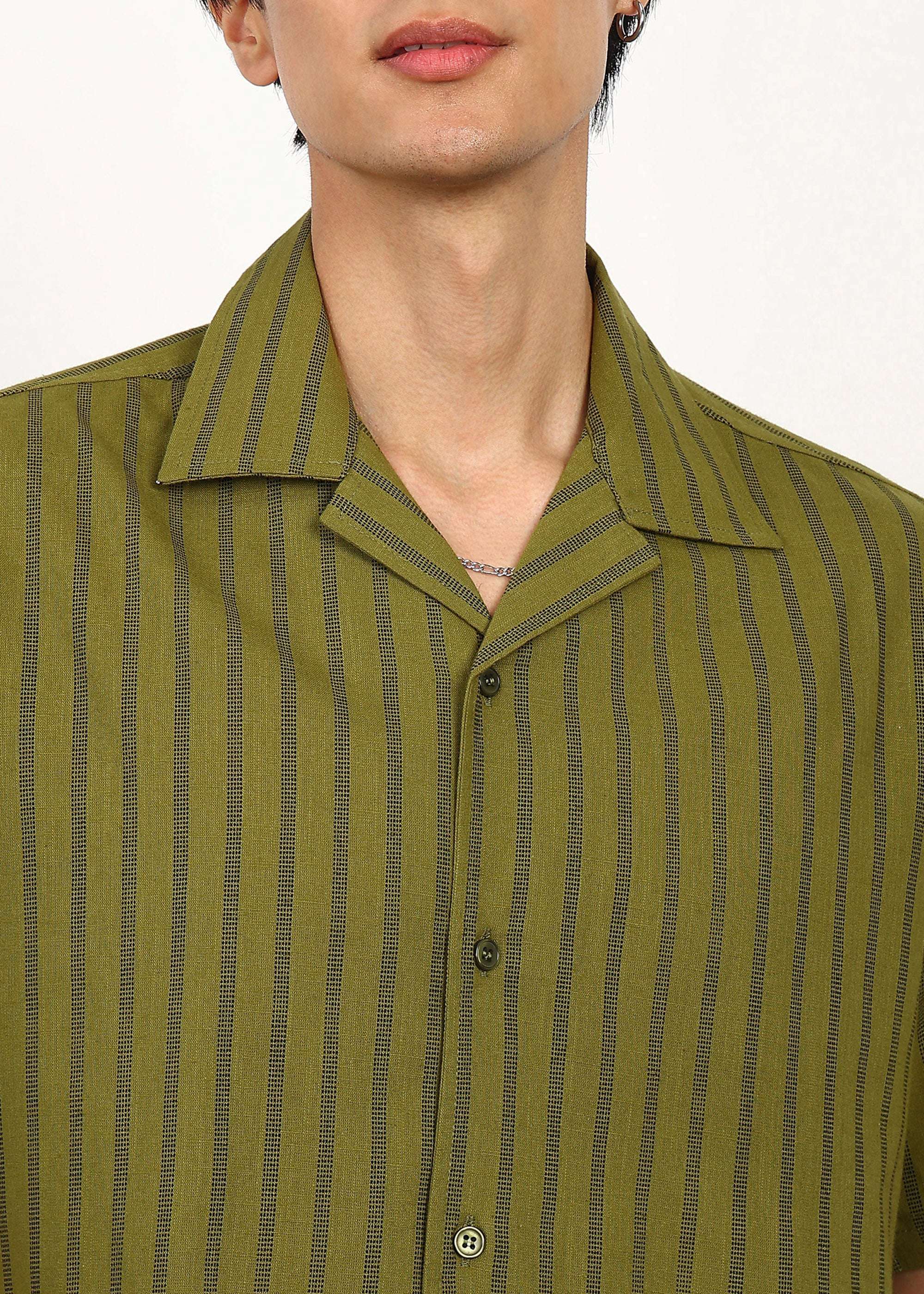 Fabmade Olive Rhythm Shirt