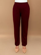 trueBrowns Maroon Embroidered Woollen Phiran Kurta Set - Distacart