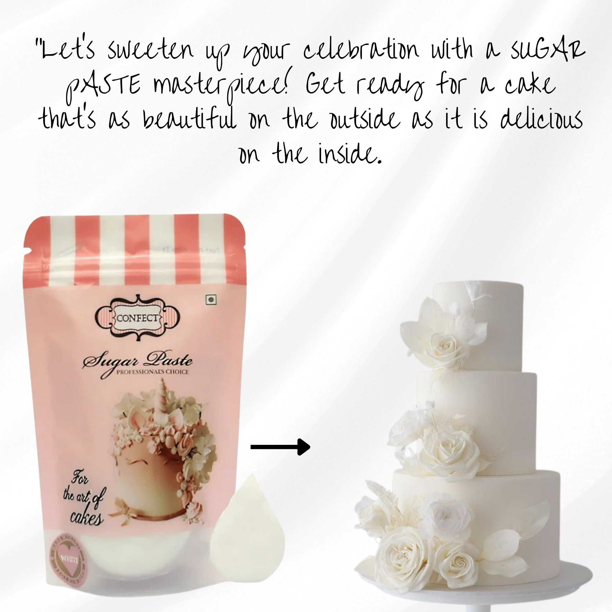 confect white sugarpaste br b 250 gms b