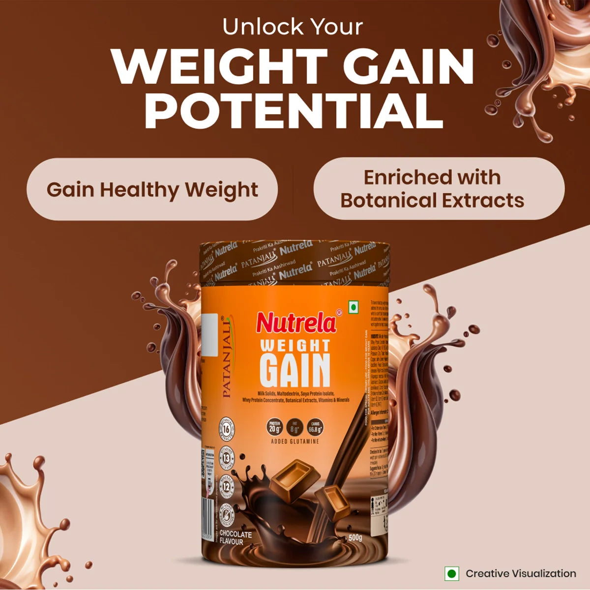 Patanjali Nutrela Weight Gain Chocolate Flavour - Distacart