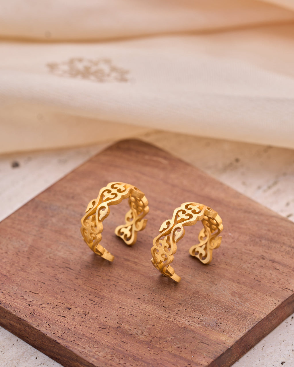 trueBrowns Gold-Polished Hoop Earrings - Distacart